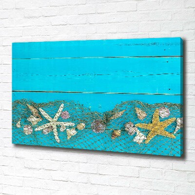 Canvas wall art Starfish and shells