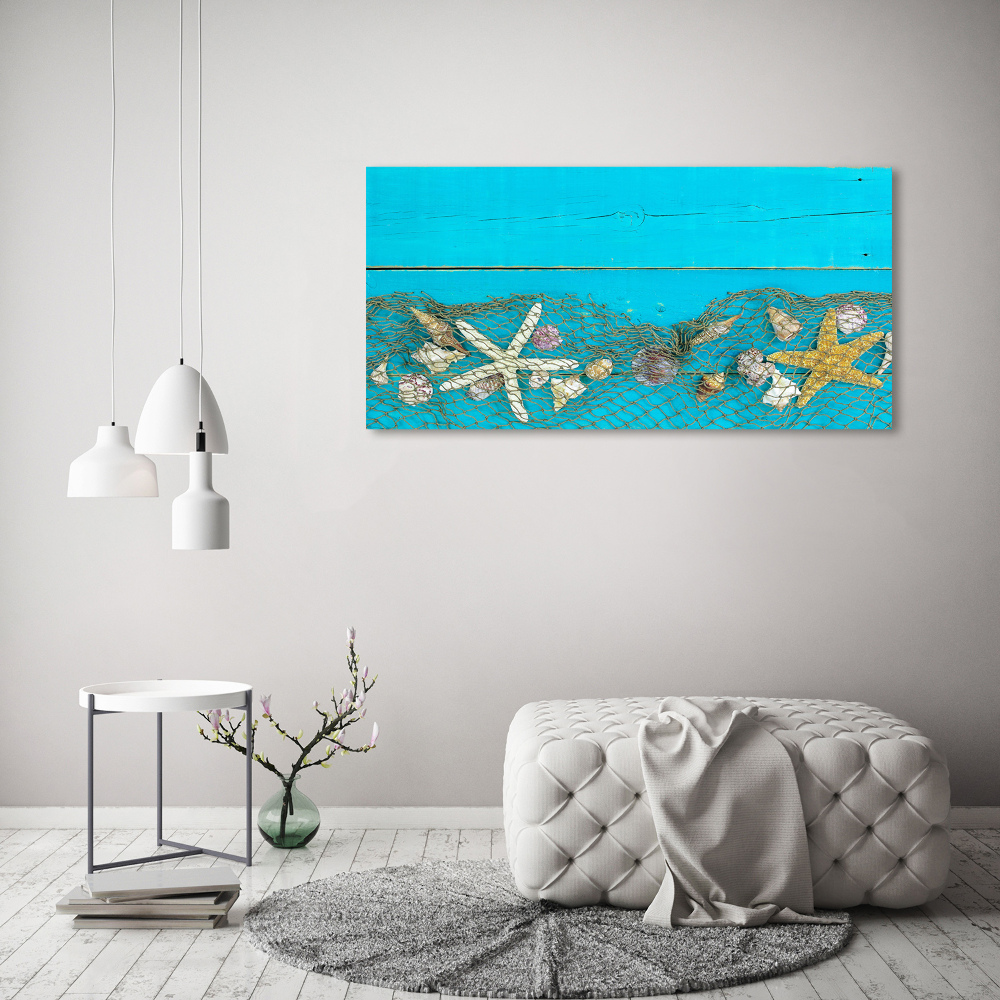 Canvas wall art Starfish and shells