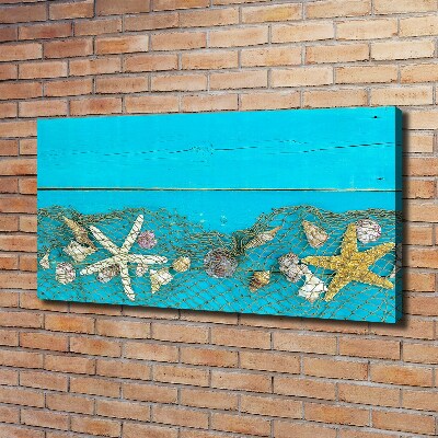 Canvas wall art Starfish and shells