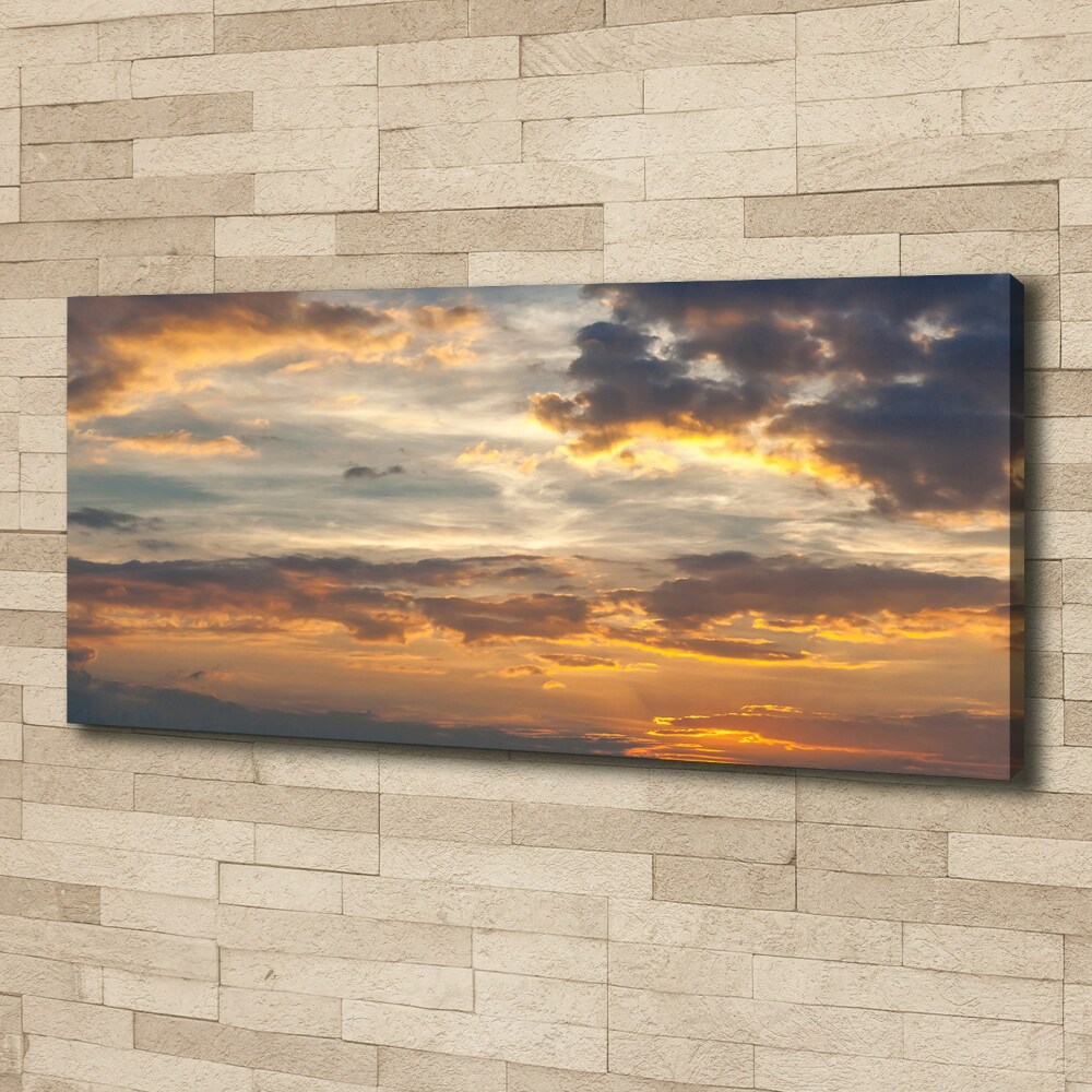 Canvas wall art Sunset