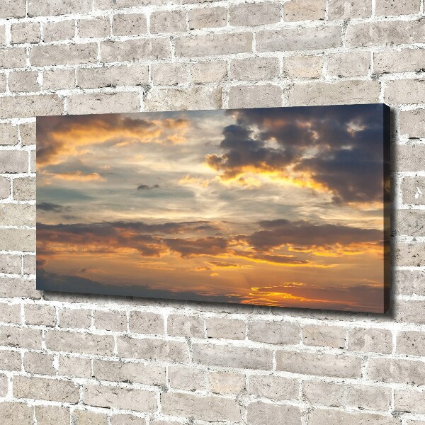 Canvas wall art Sunset