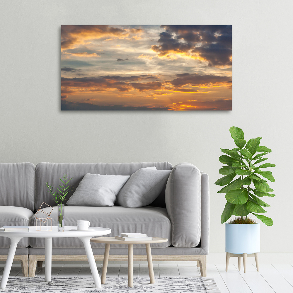 Canvas wall art Sunset