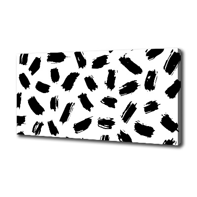 Canvas wall art Black and white spots