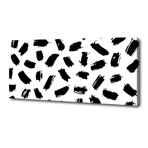 Canvas wall art Black and white spots