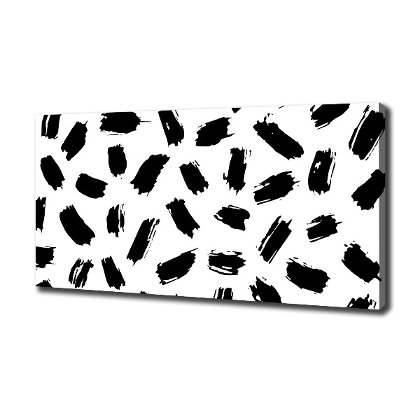 Canvas wall art Black and white spots