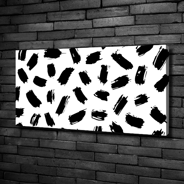 Canvas wall art Black and white spots