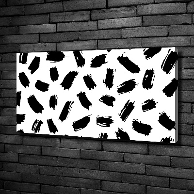 Canvas wall art Black and white spots