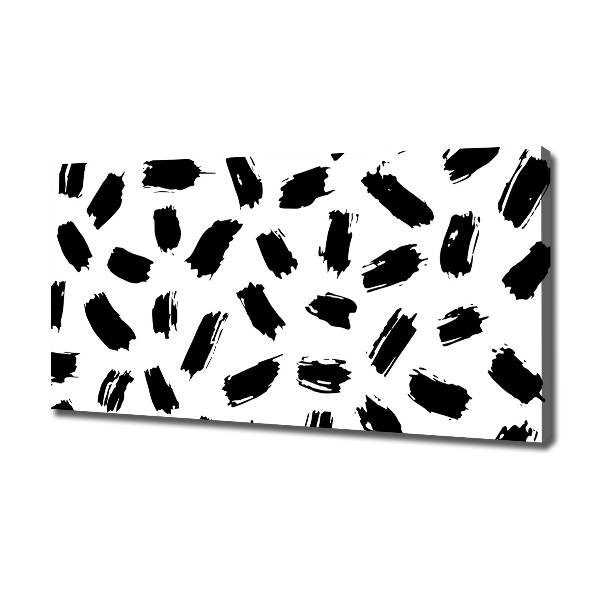 Canvas wall art Black and white spots