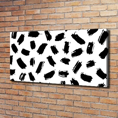 Canvas wall art Black and white spots