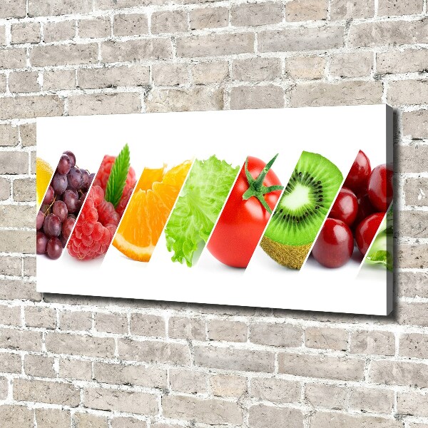 Canvas wall art Fruits and vegetables