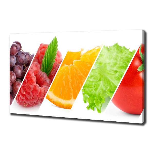 Canvas wall art Fruits and vegetables