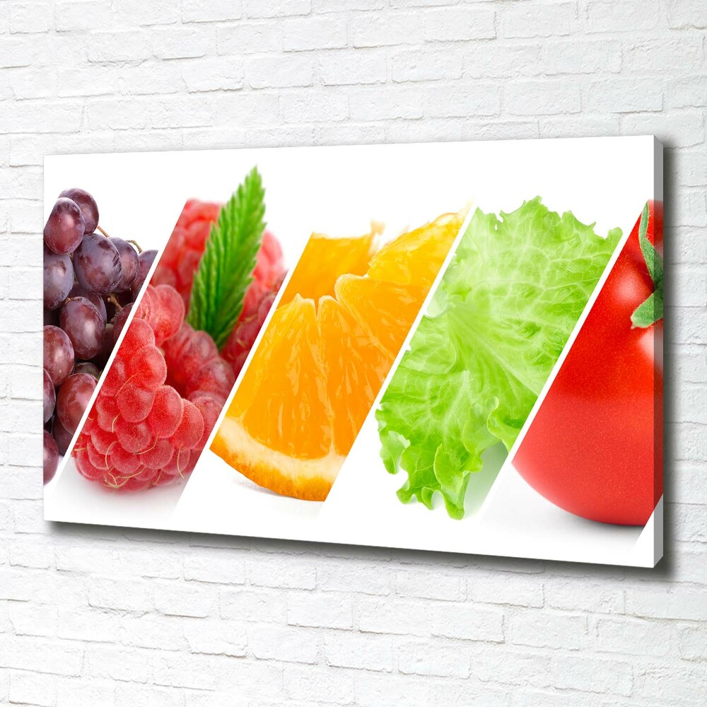 Canvas wall art Fruits and vegetables