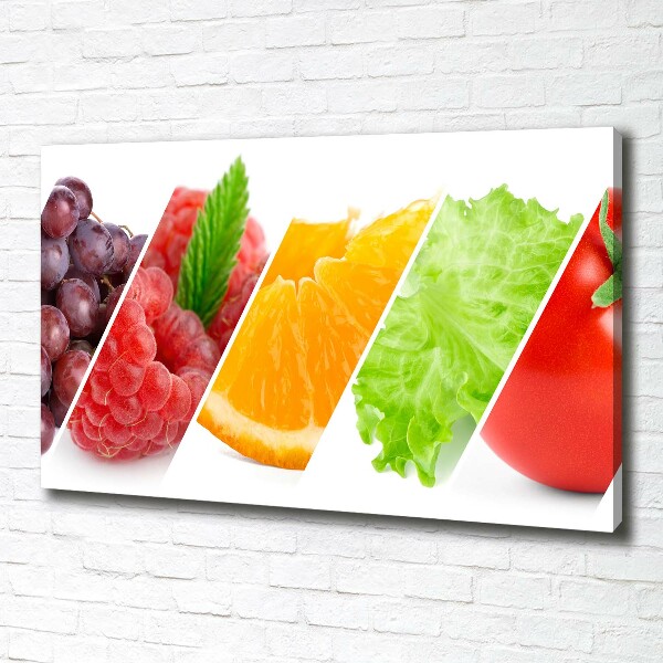 Canvas wall art Fruits and vegetables