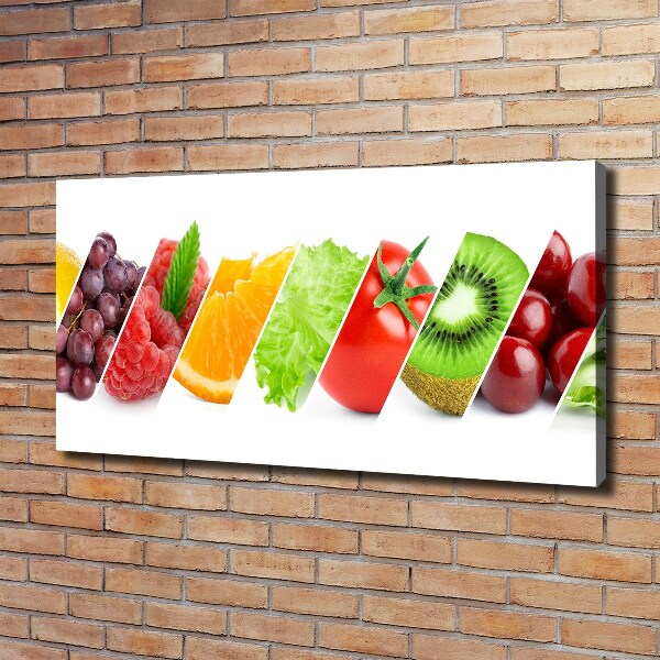 Canvas wall art Fruits and vegetables