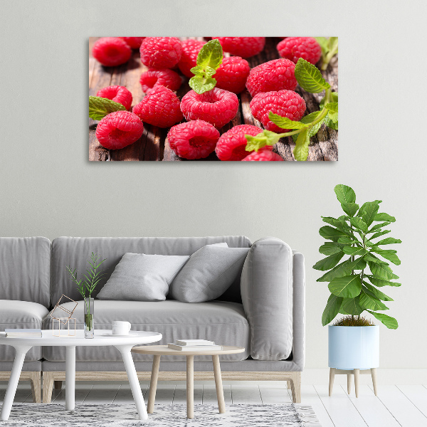 Canvas wall art Raspberries