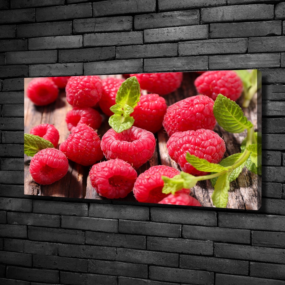 Canvas wall art Raspberries