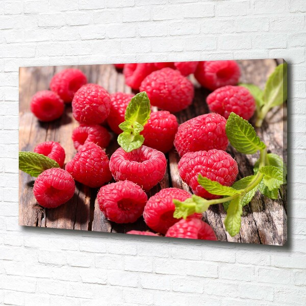 Canvas wall art Raspberries