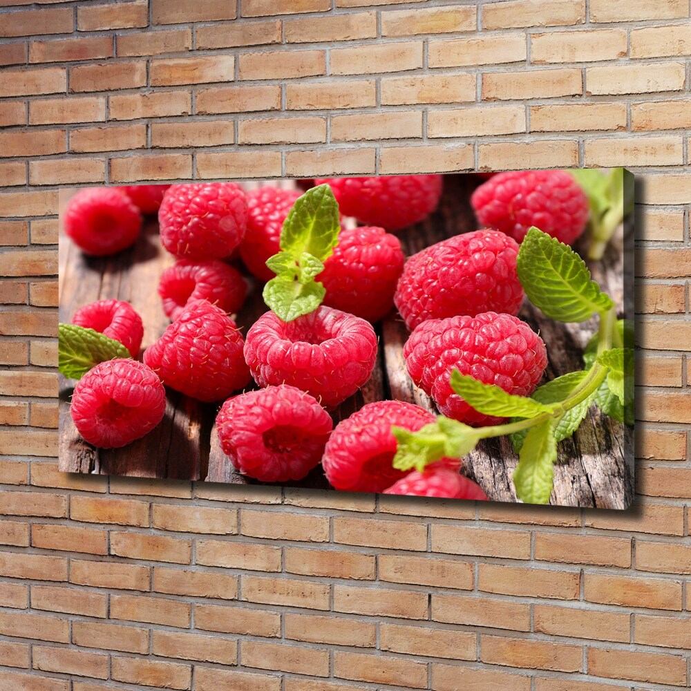 Canvas wall art Raspberries