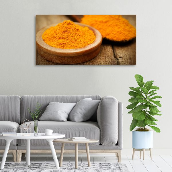 Canvas wall art Turmeric seasoning