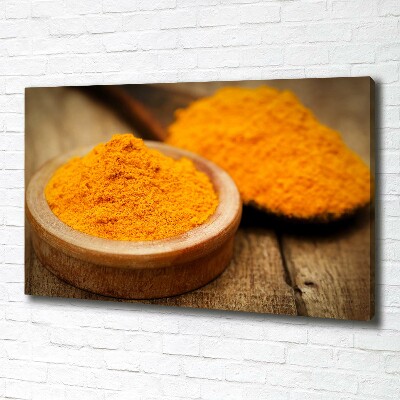 Canvas wall art Turmeric seasoning