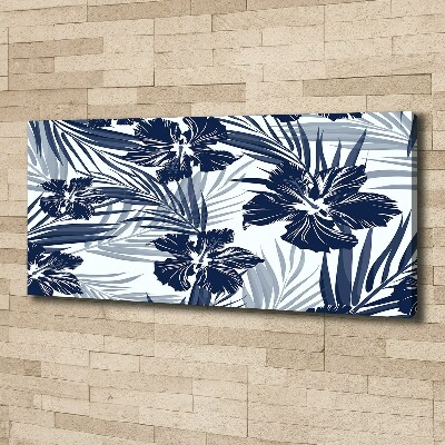 Canvas wall art Tropical flowers