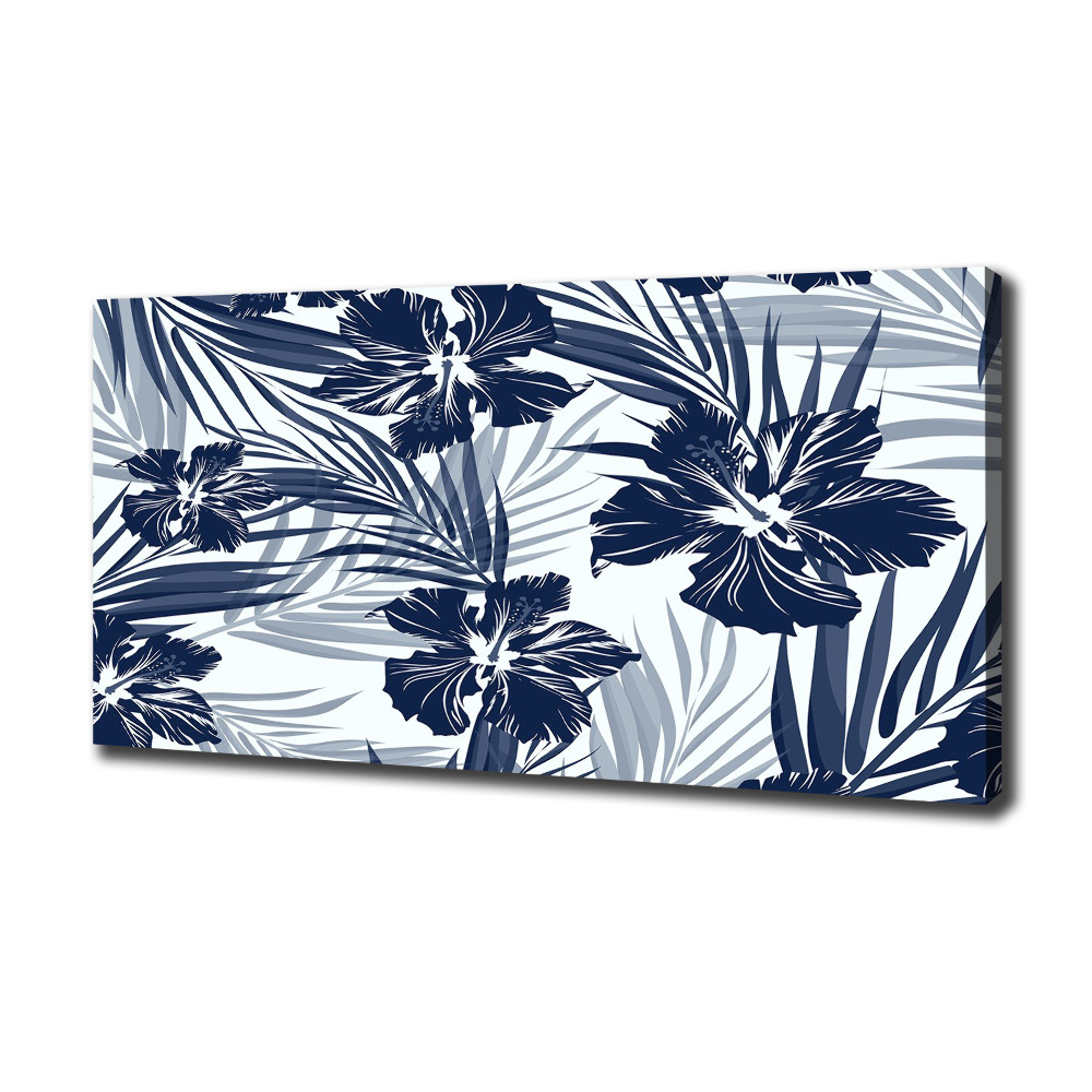 Canvas wall art Tropical flowers