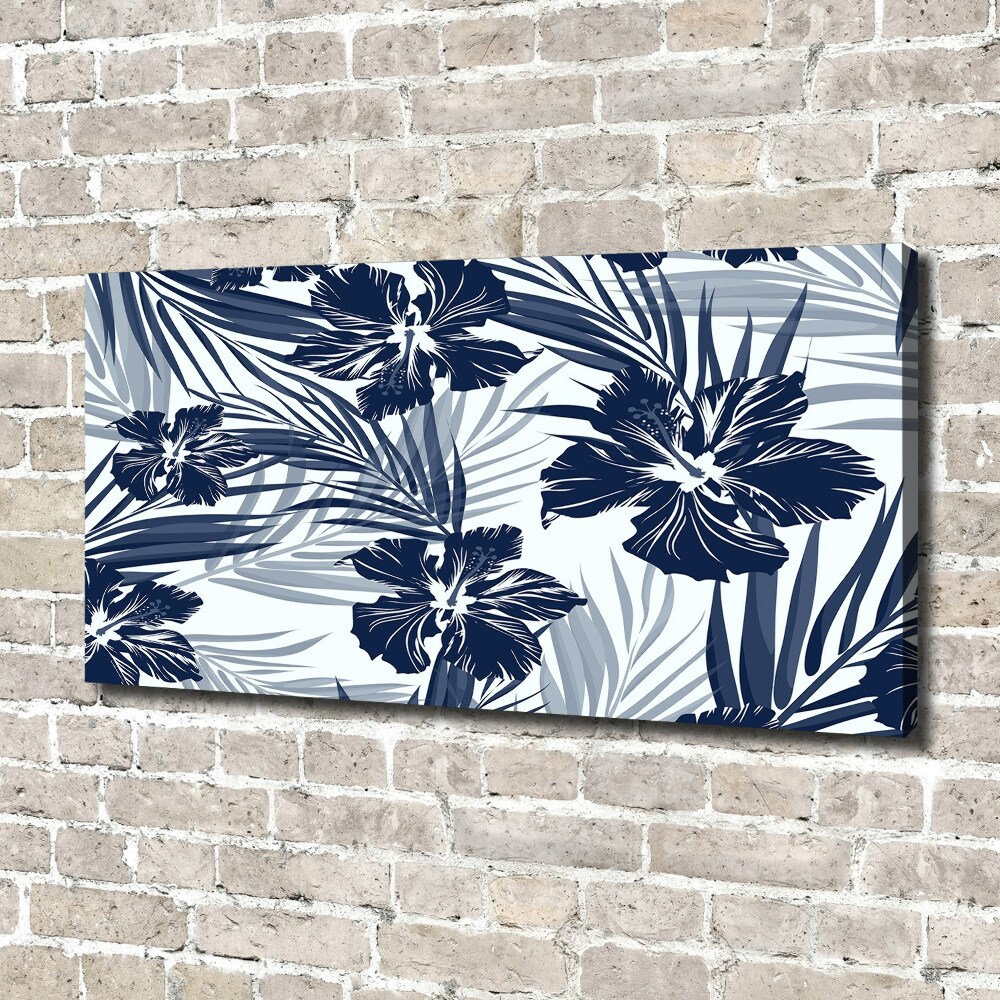 Canvas wall art Tropical flowers