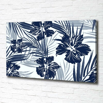 Canvas wall art Tropical flowers