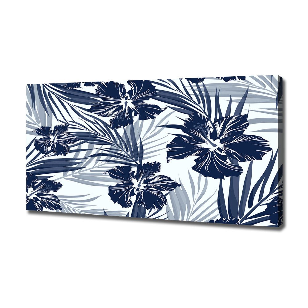 Canvas wall art Tropical flowers