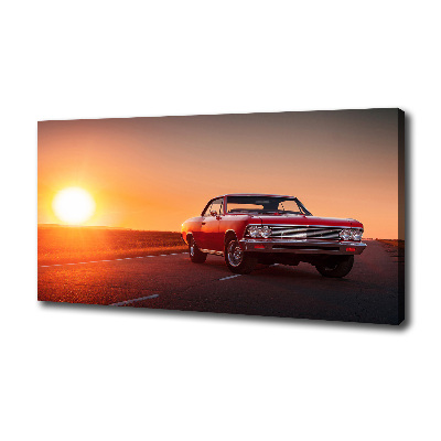 Canvas wall art Red car