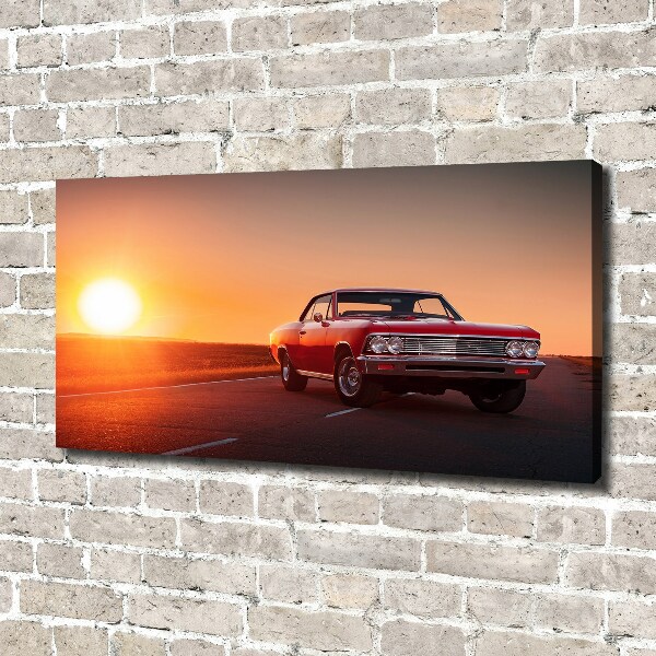 Canvas wall art Red car