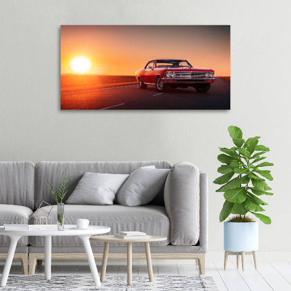 Canvas wall art Red car