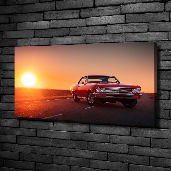 Canvas wall art Red car