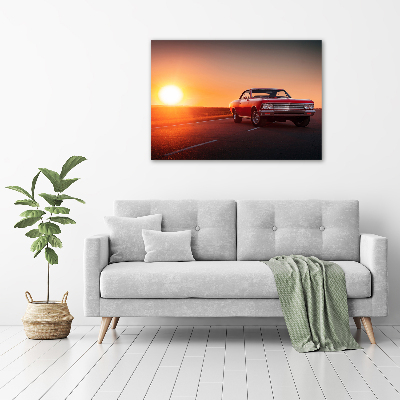 Canvas wall art Red car