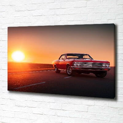 Canvas wall art Red car