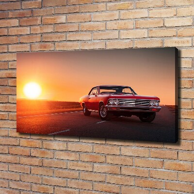 Canvas wall art Red car