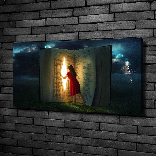 Canvas wall art The world of books