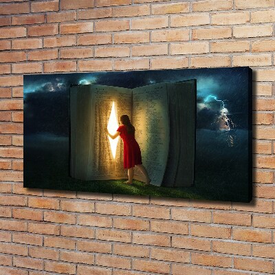 Canvas wall art The world of books