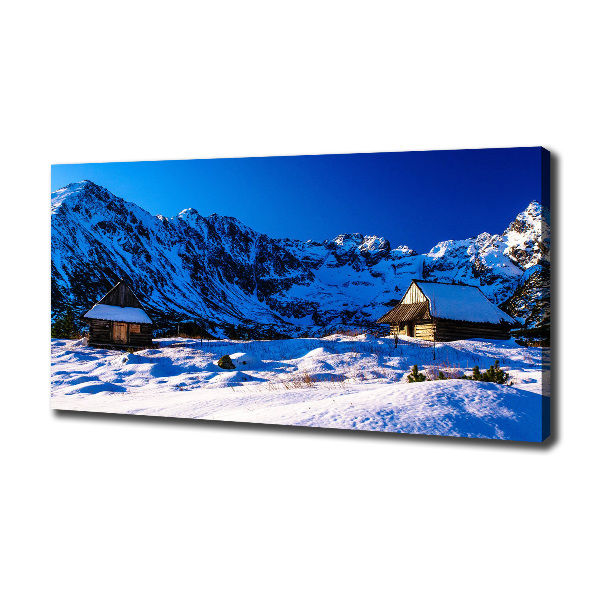 Canvas wall art Houses in the Tatra Mountains