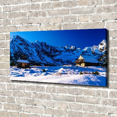 Canvas wall art Houses in the Tatra Mountains