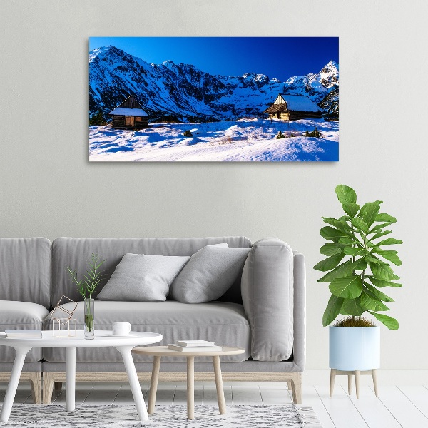 Canvas wall art Houses in the Tatra Mountains