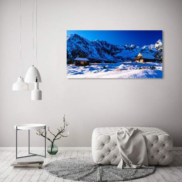 Canvas wall art Houses in the Tatra Mountains