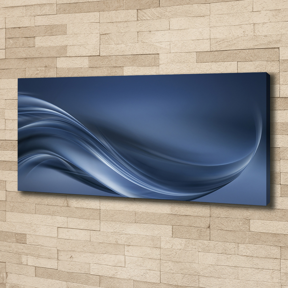 Canvas wall art Gray wave