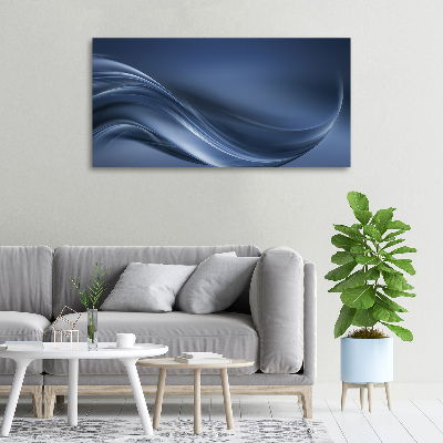 Canvas wall art Gray wave