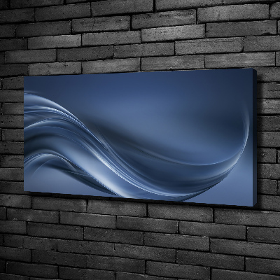 Canvas wall art Gray wave