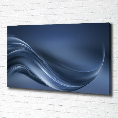 Canvas wall art Gray wave