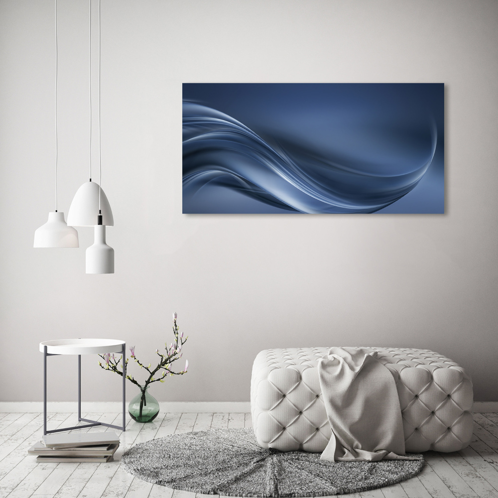 Canvas wall art Gray wave