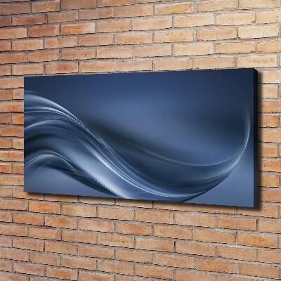 Canvas wall art Gray wave