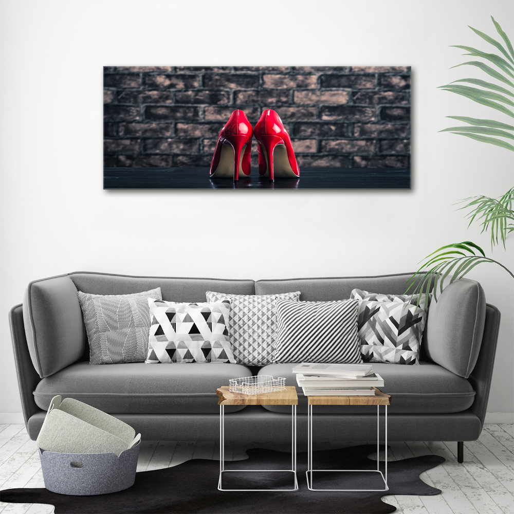 Canvas wall art Red heels