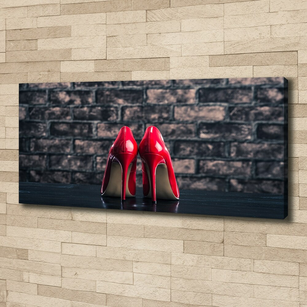 Canvas wall art Red heels